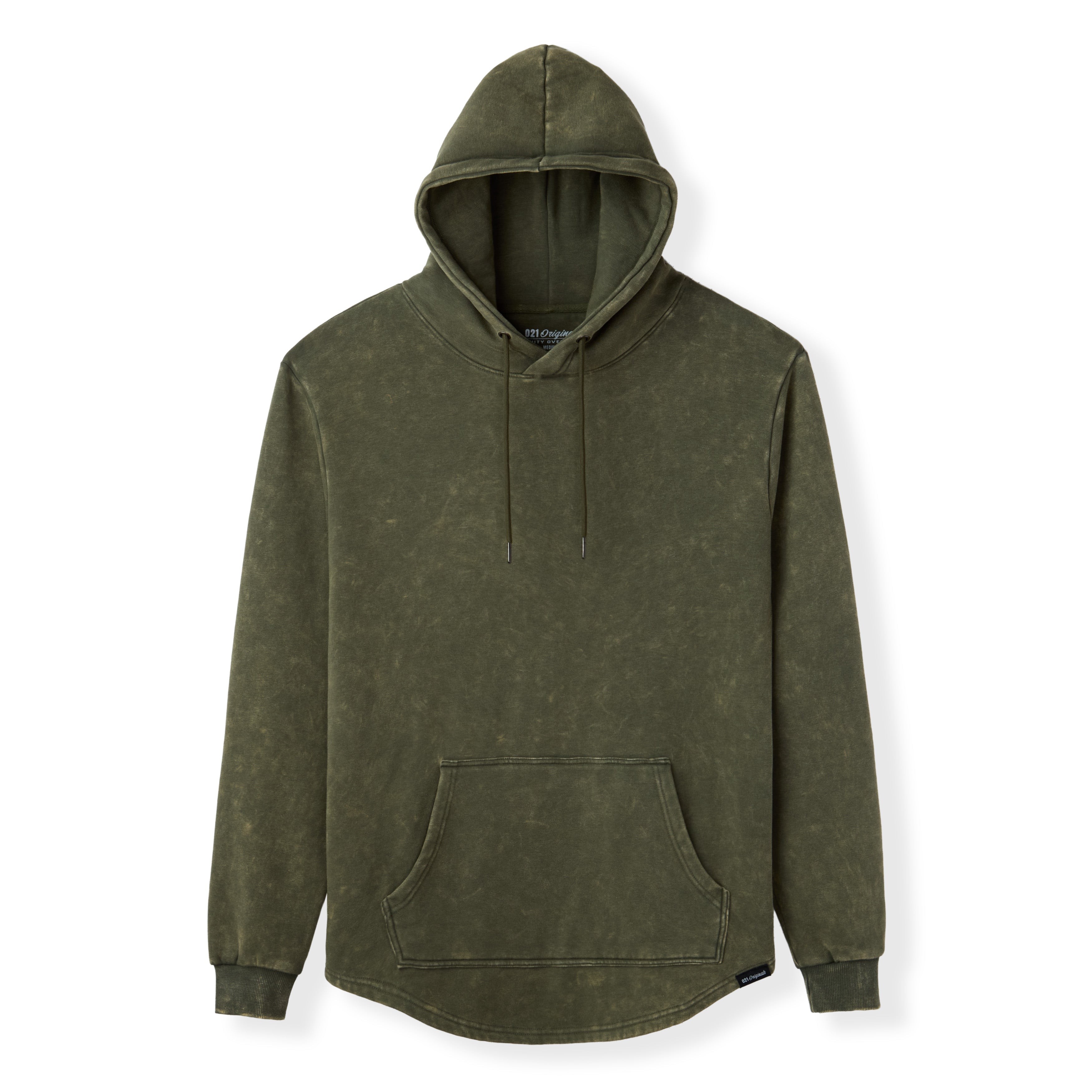021 ESSENTIAL DROP-CUT HOODIE - ACID WASH