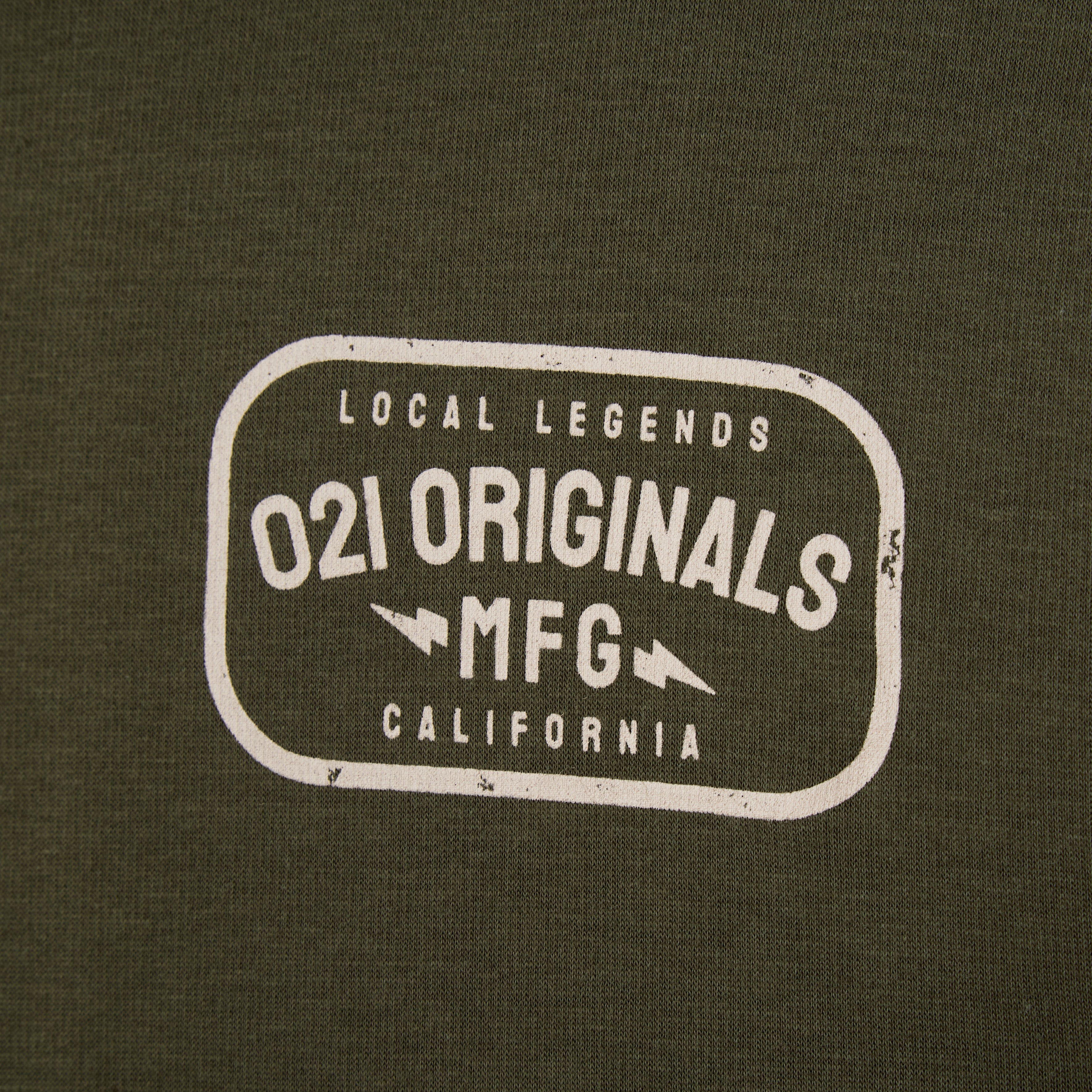 LOCAL MFG SPLIT-HEM HOODIE - OD GREEN