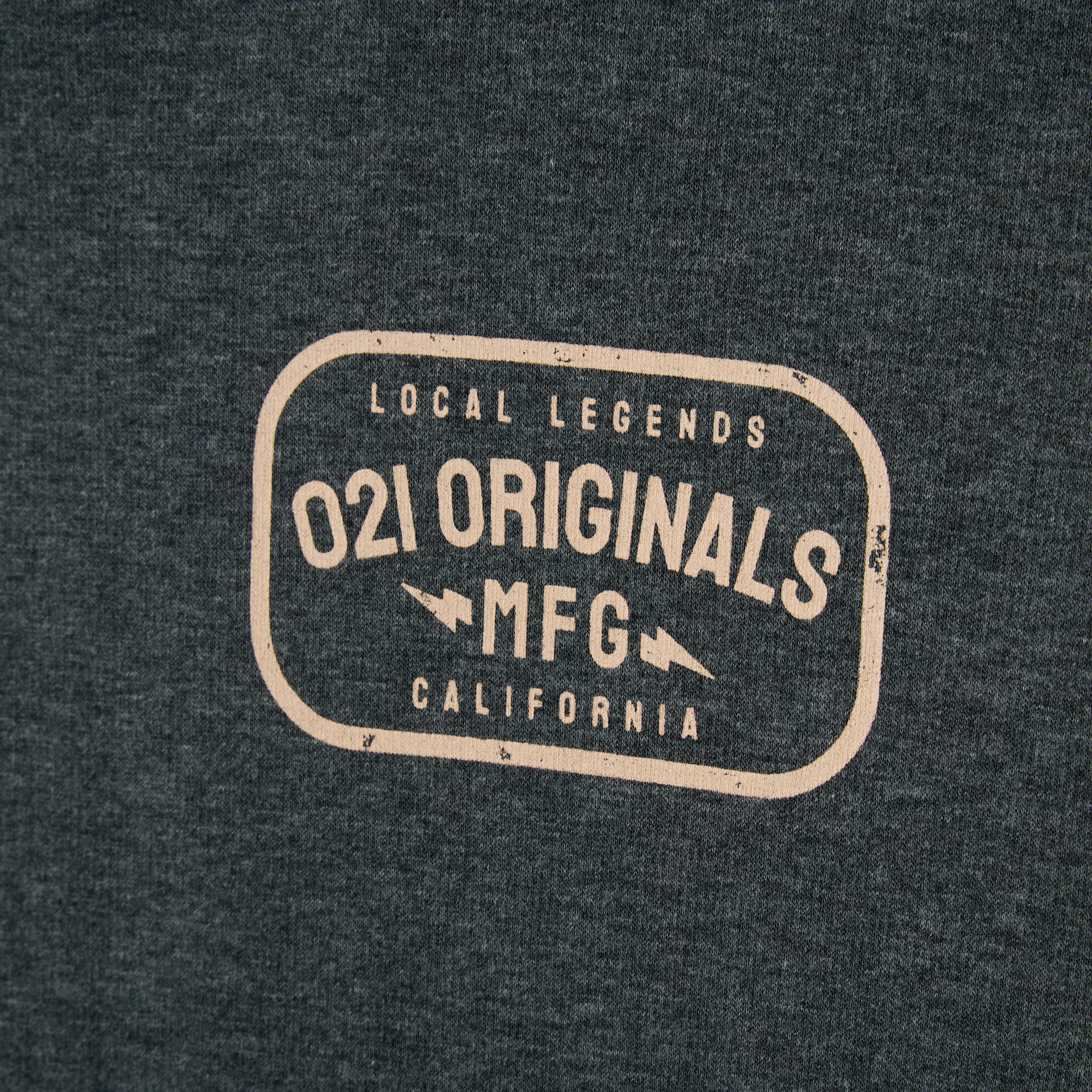 LOCAL MFG SPLIT-HEM HOODIE - DARK HEATHER