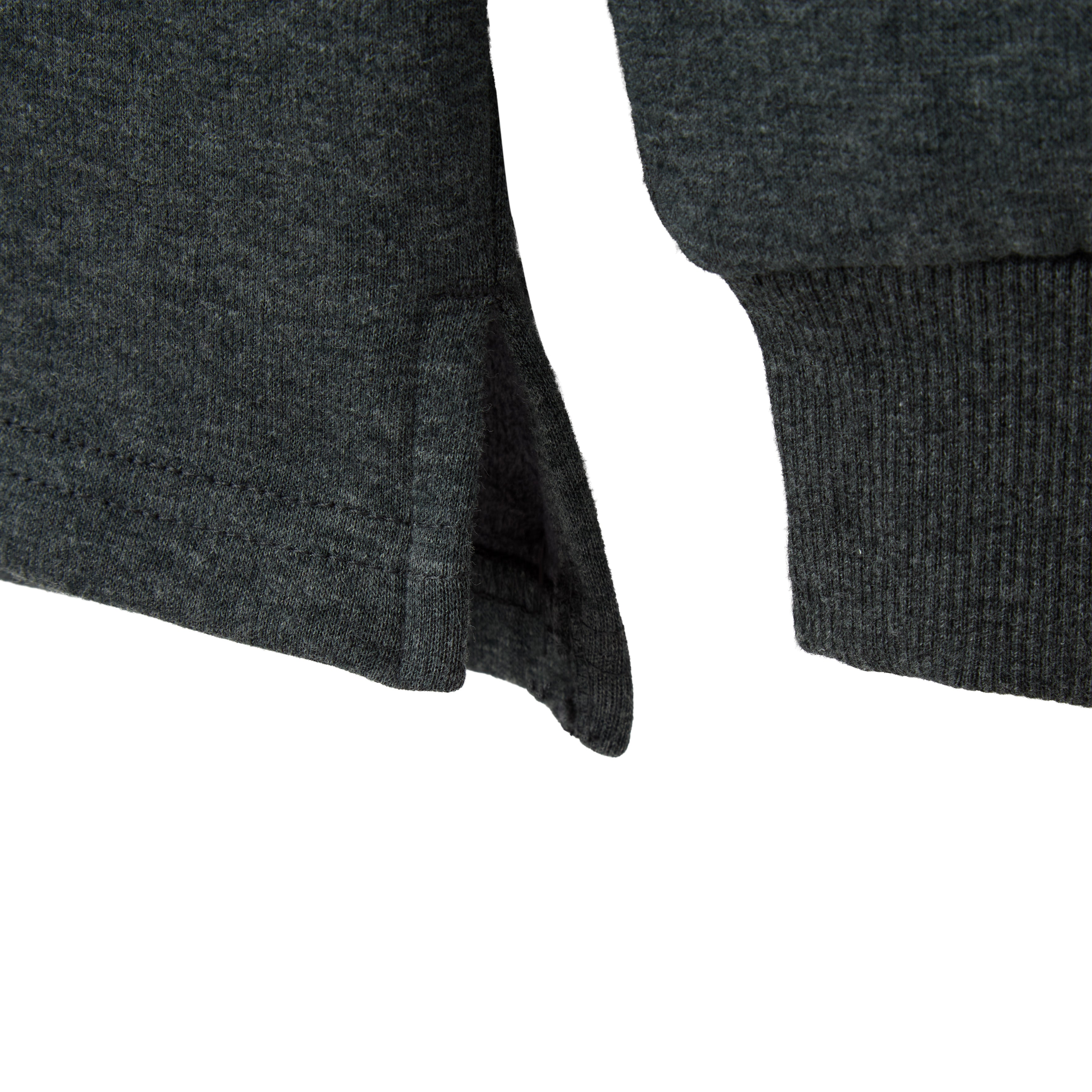 LOCAL MFG SPLIT-HEM HOODIE - DARK HEATHER