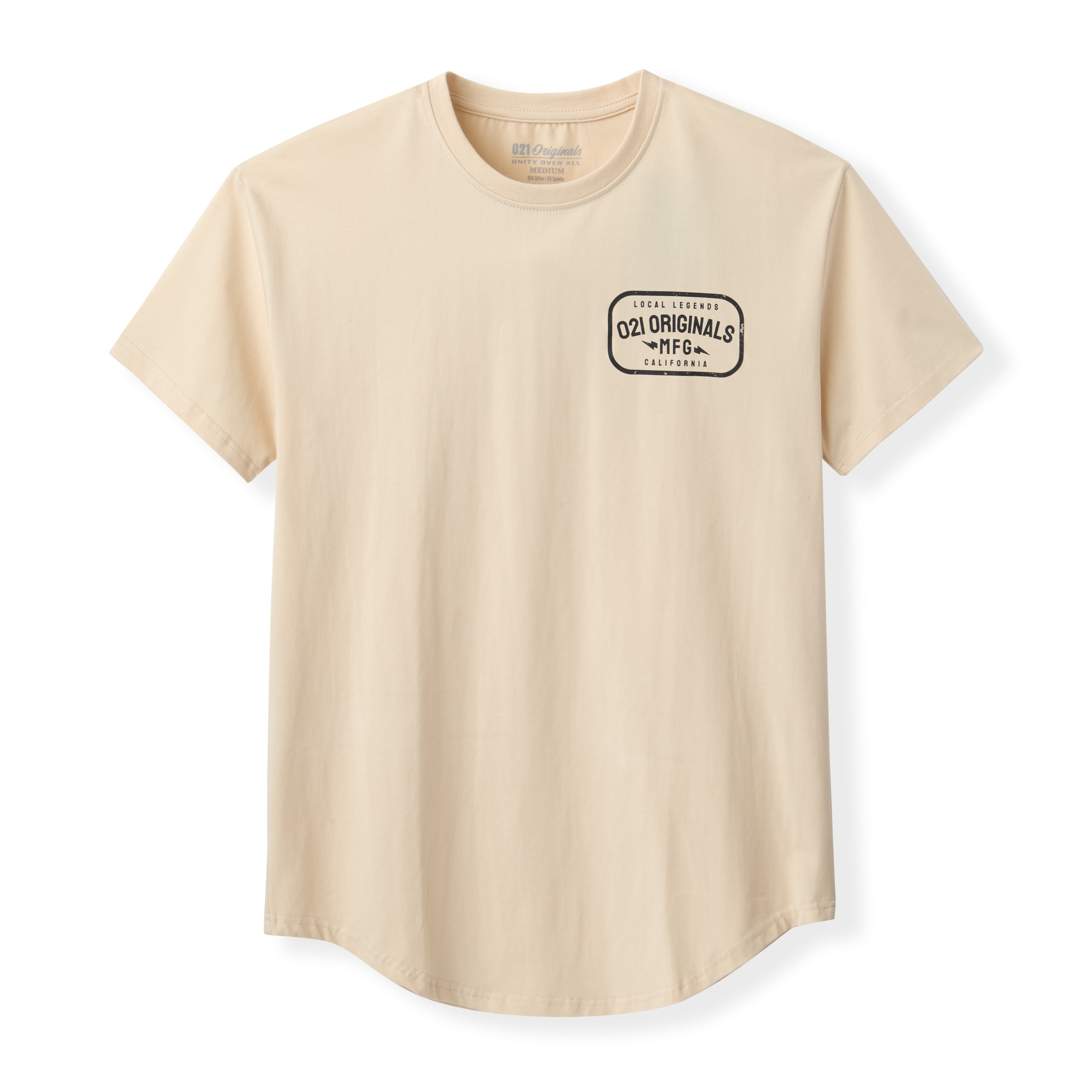 LOCAL MFG DROP-CUT T-SHIRT - SAND