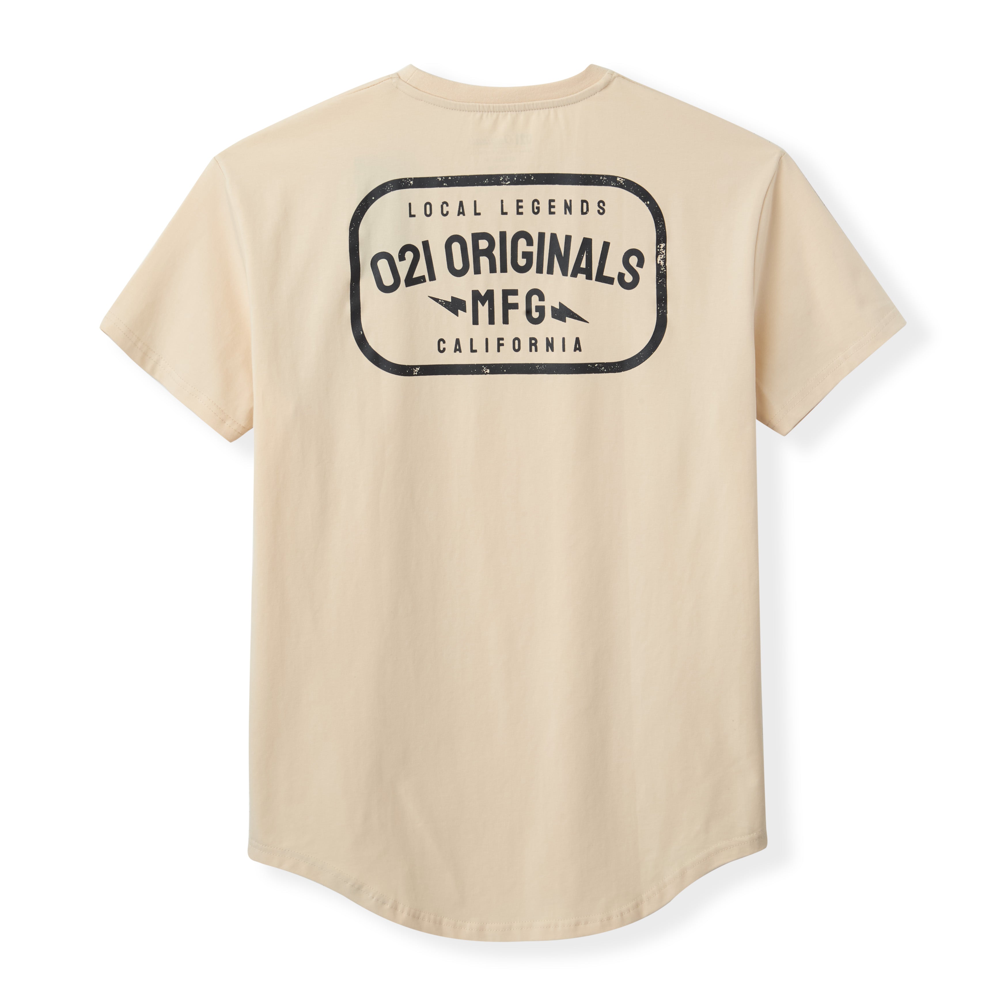 LOCAL MFG DROP-CUT T-SHIRT - SAND