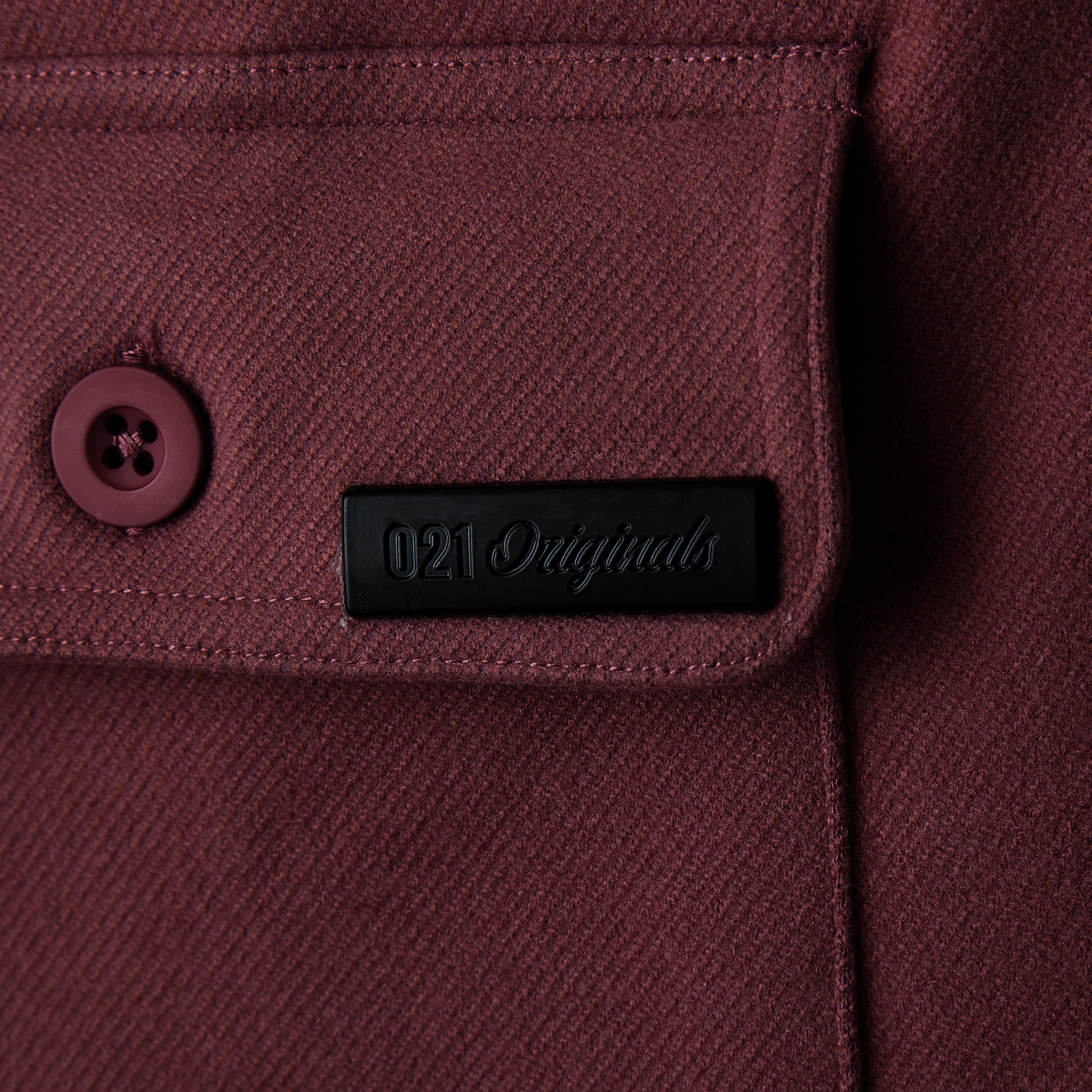 021 ESSENTIAL OVERSHIRT - BURGUNDY