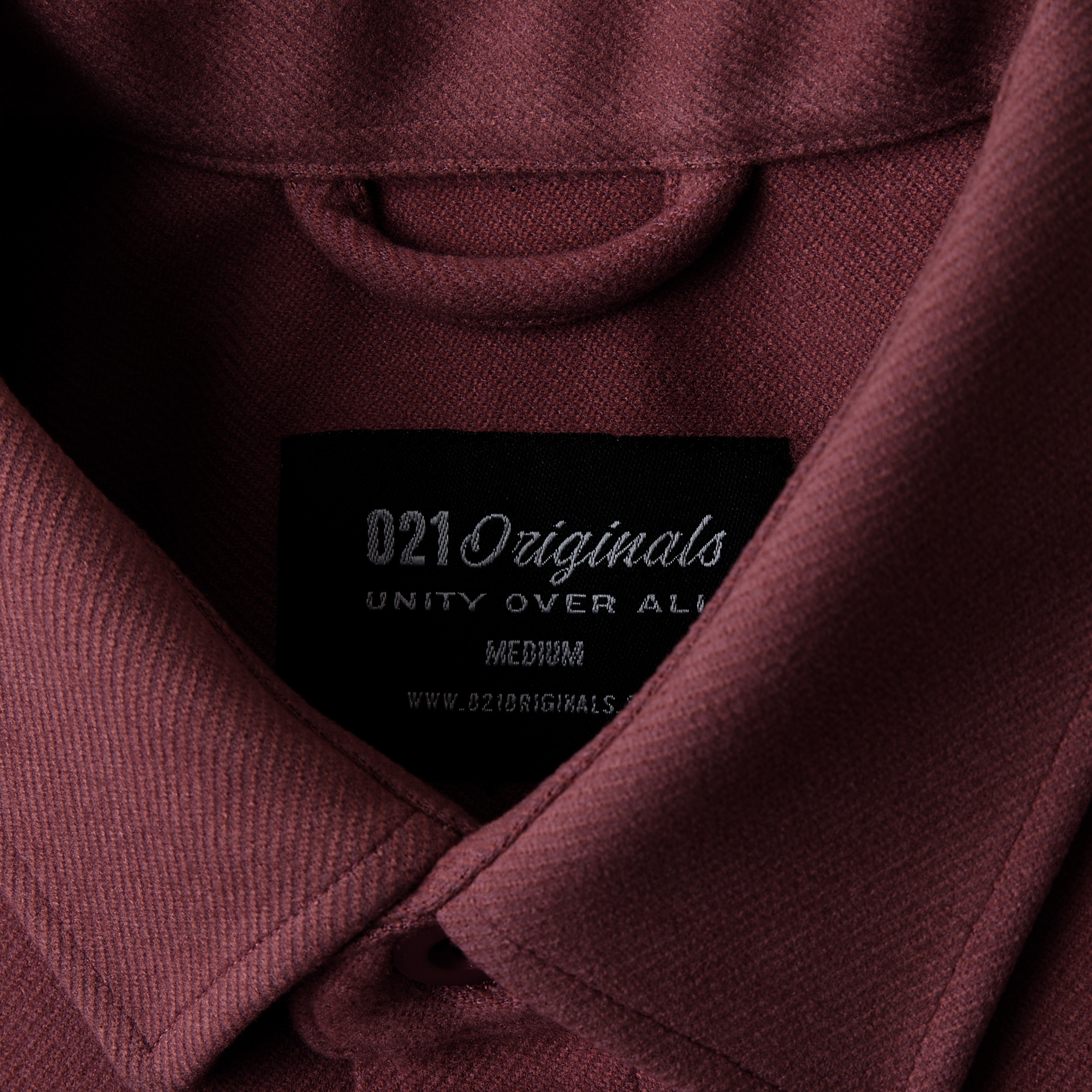 021 ESSENTIAL OVERSHIRT - BURGUNDY