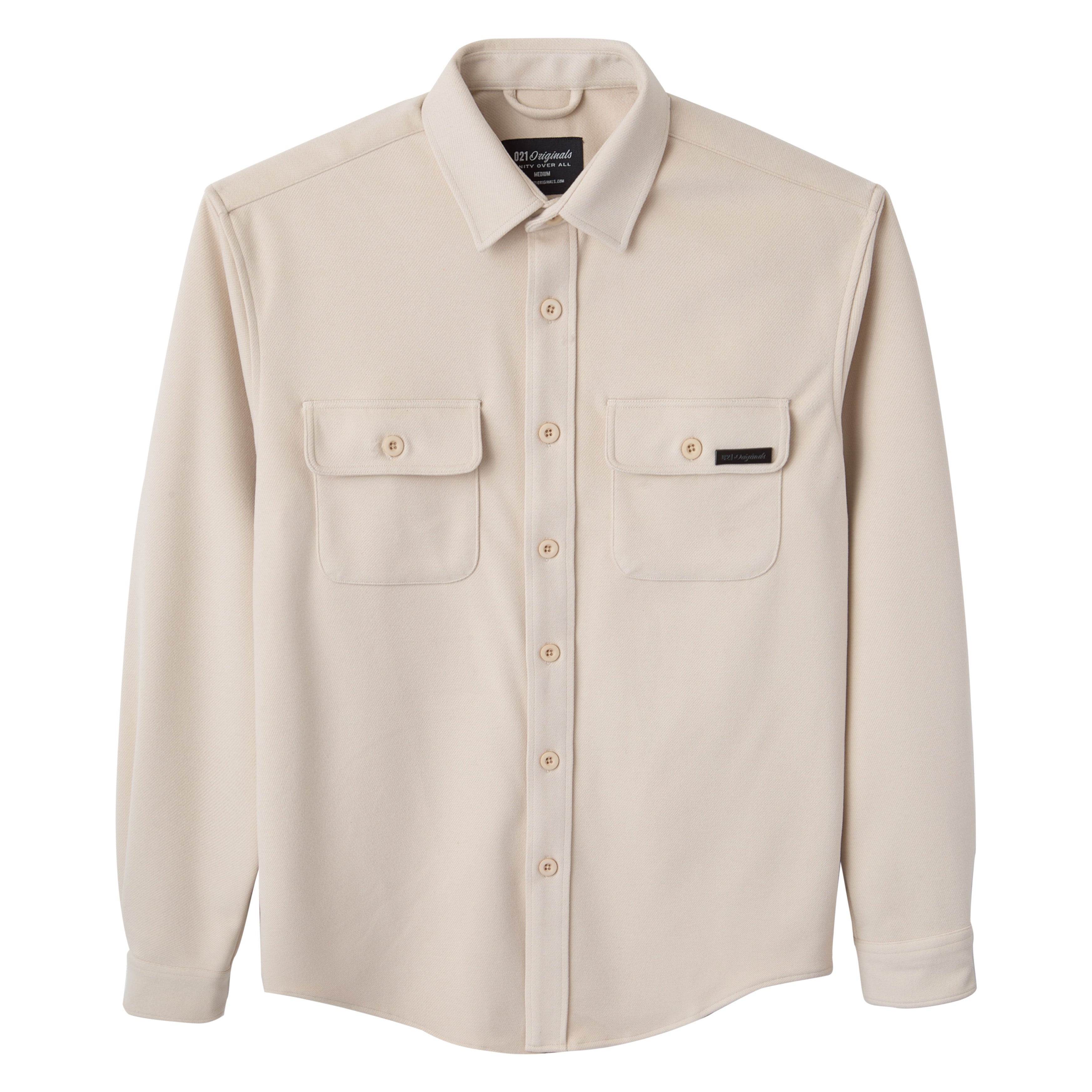 021 ESSENTIAL OVERSHIRT - BEIGE