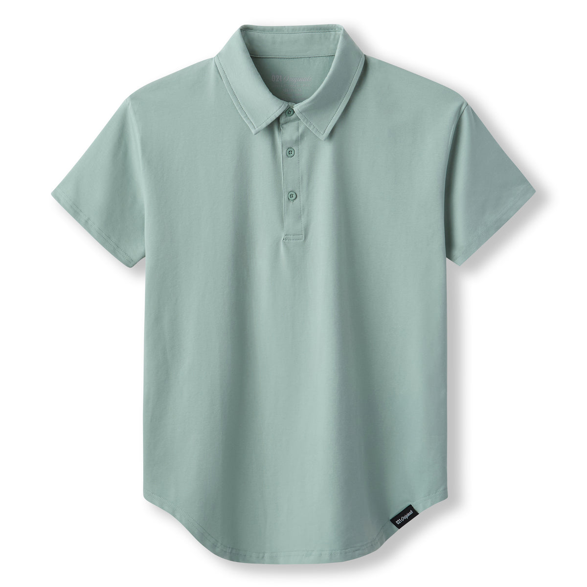 021 ESSENTIAL DROP-CUT POLO - SEA FOAM