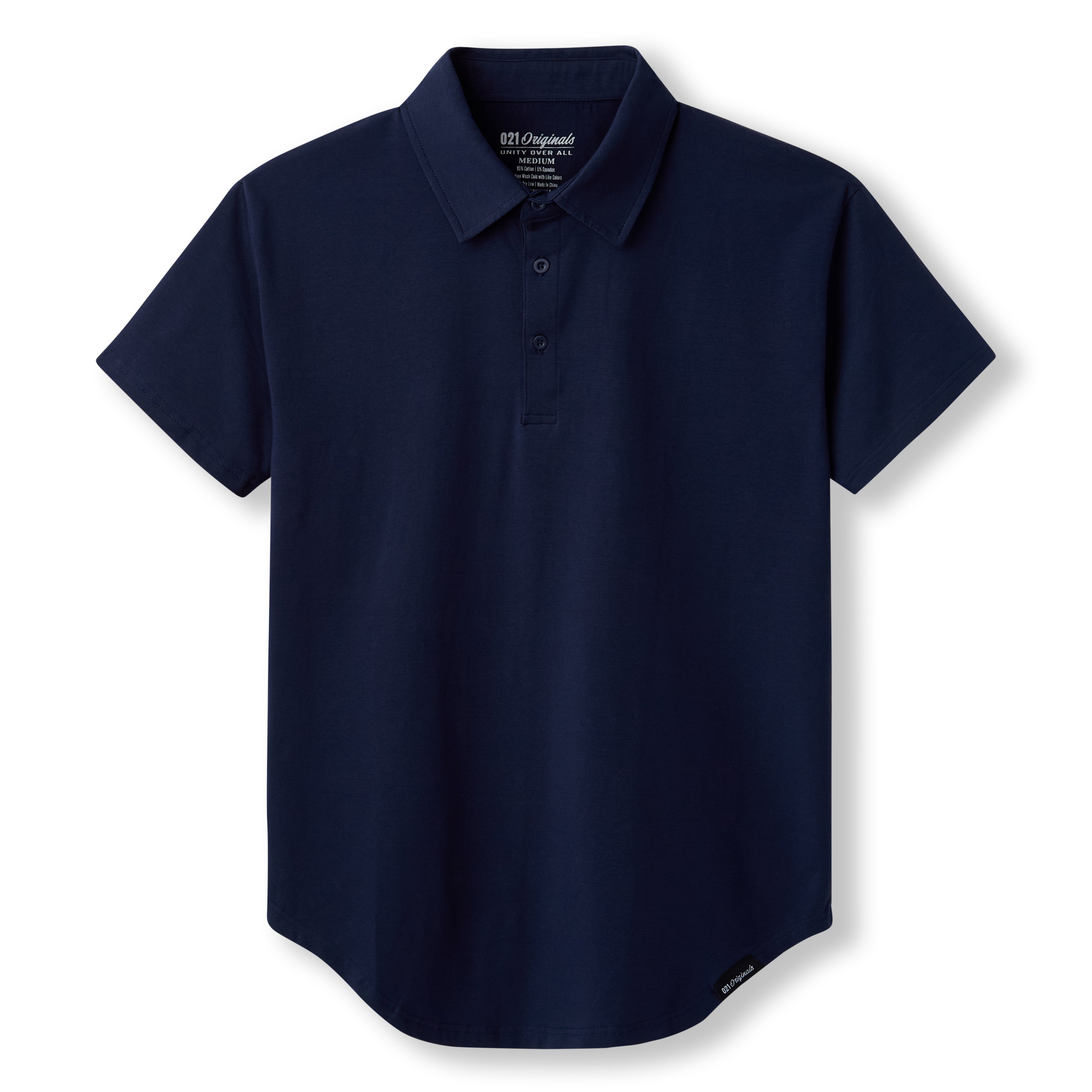 021 ESSENTIAL DROP-CUT POLO - NAVY