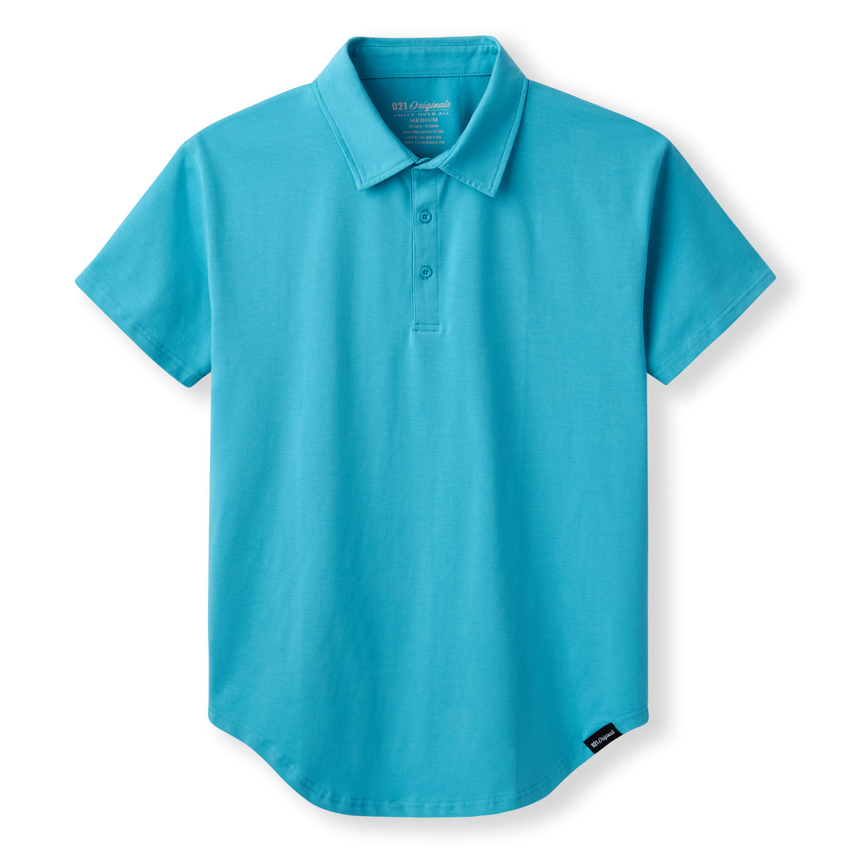021 ESSENTIAL DROP-CUT POLO - LAGUNA