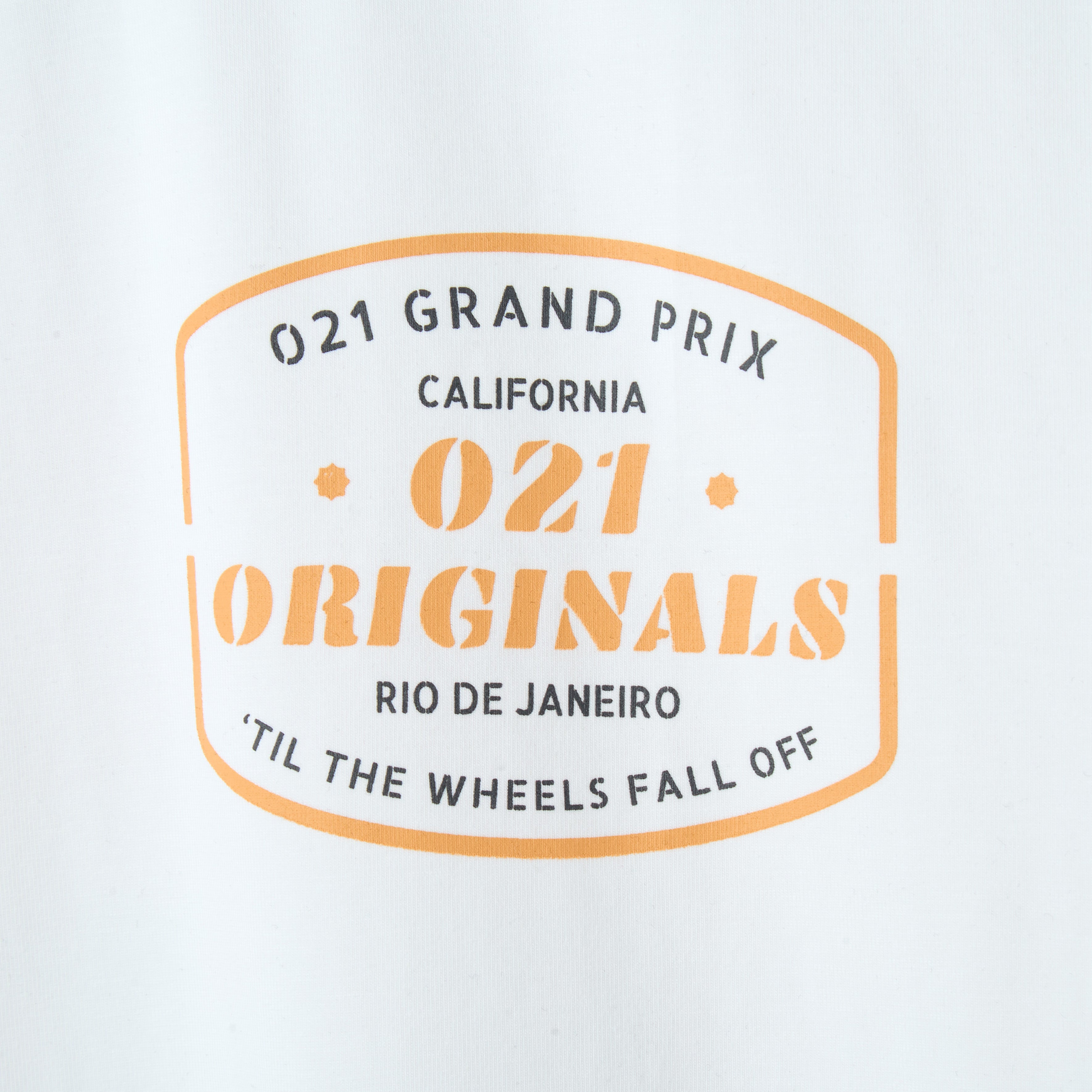GRAND PRIX DROP-CUT T-SHIRT - WHITE
