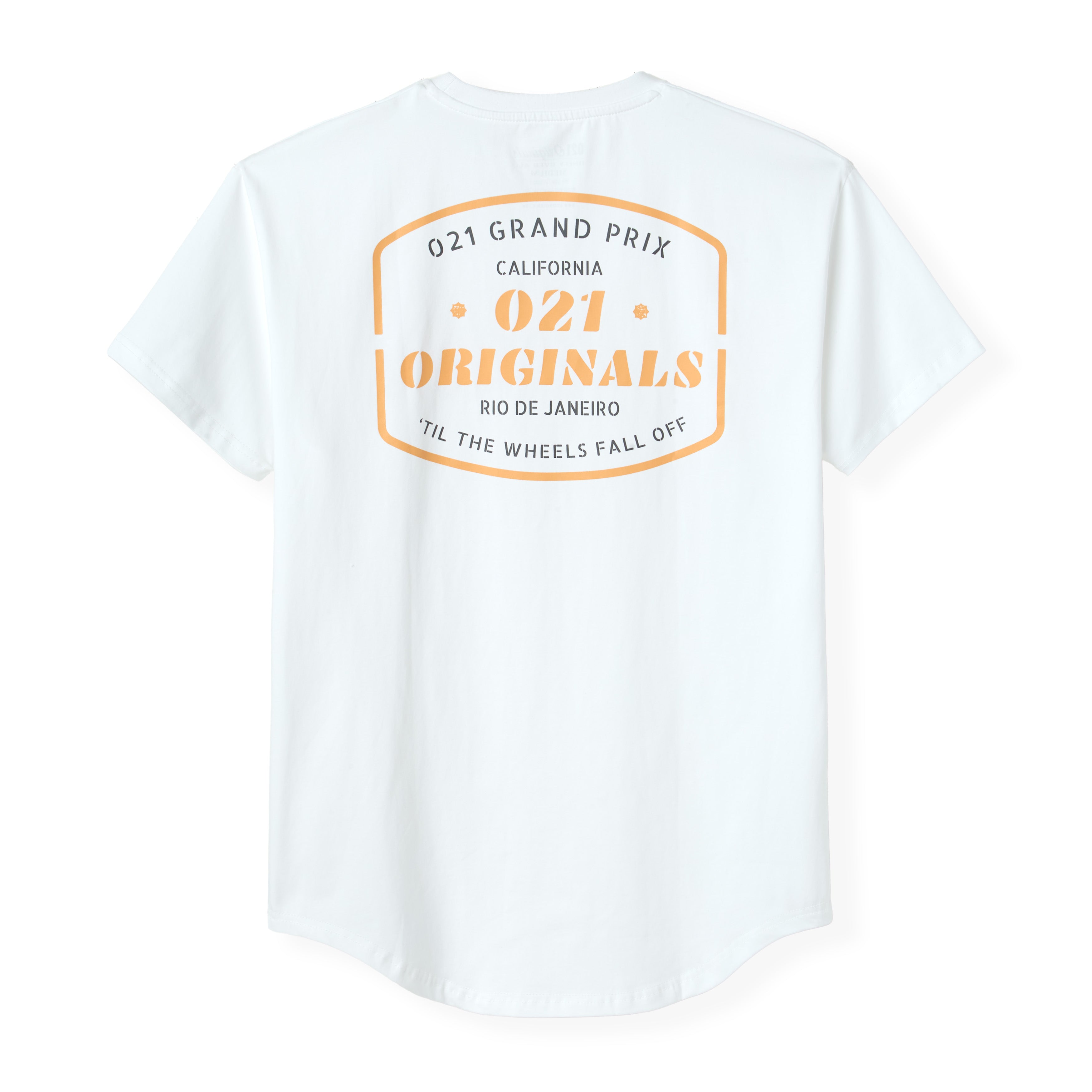 GRAND PRIX DROP-CUT T-SHIRT - WHITE