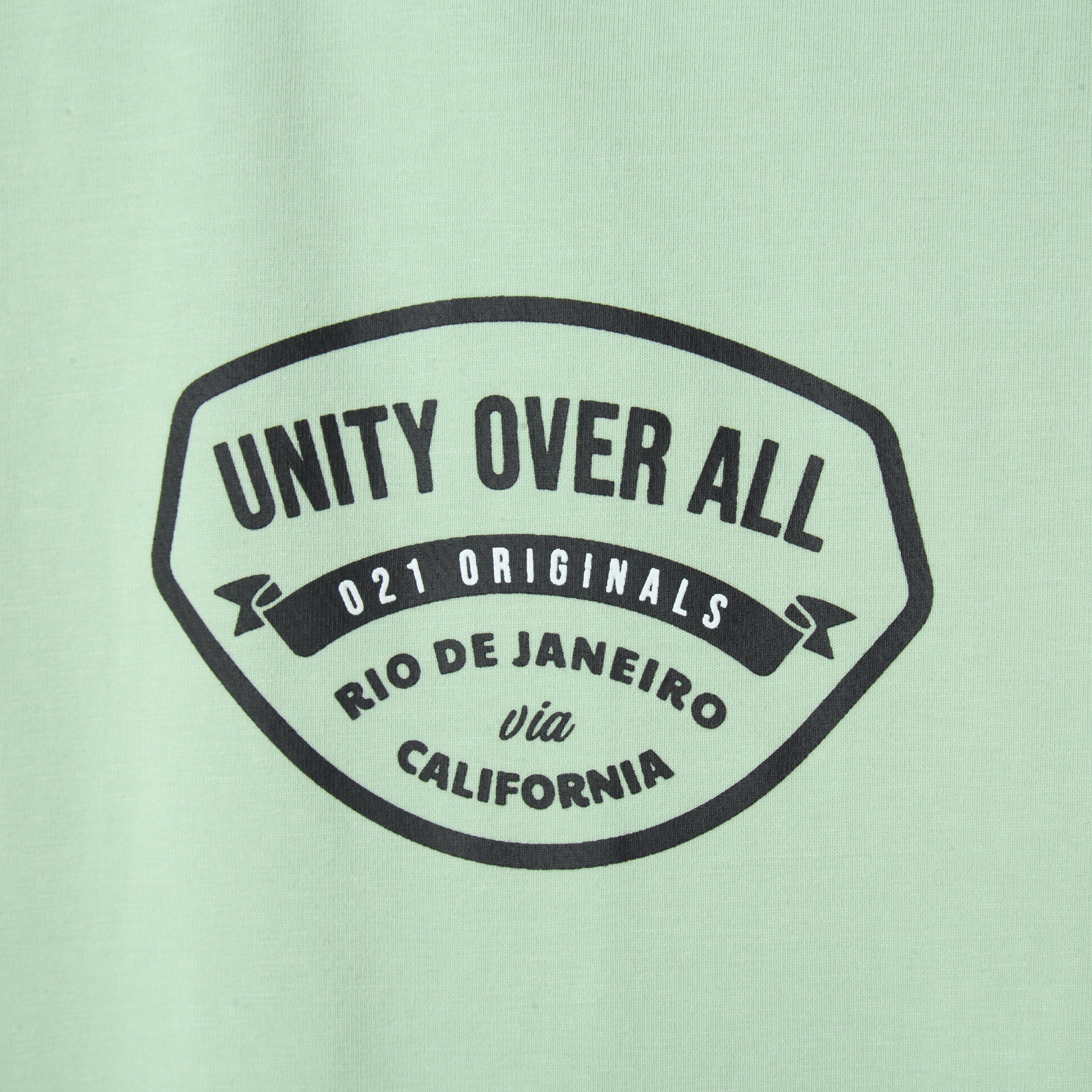 UNITY SCROLL DROP-CUT T-SHIRT - MINT