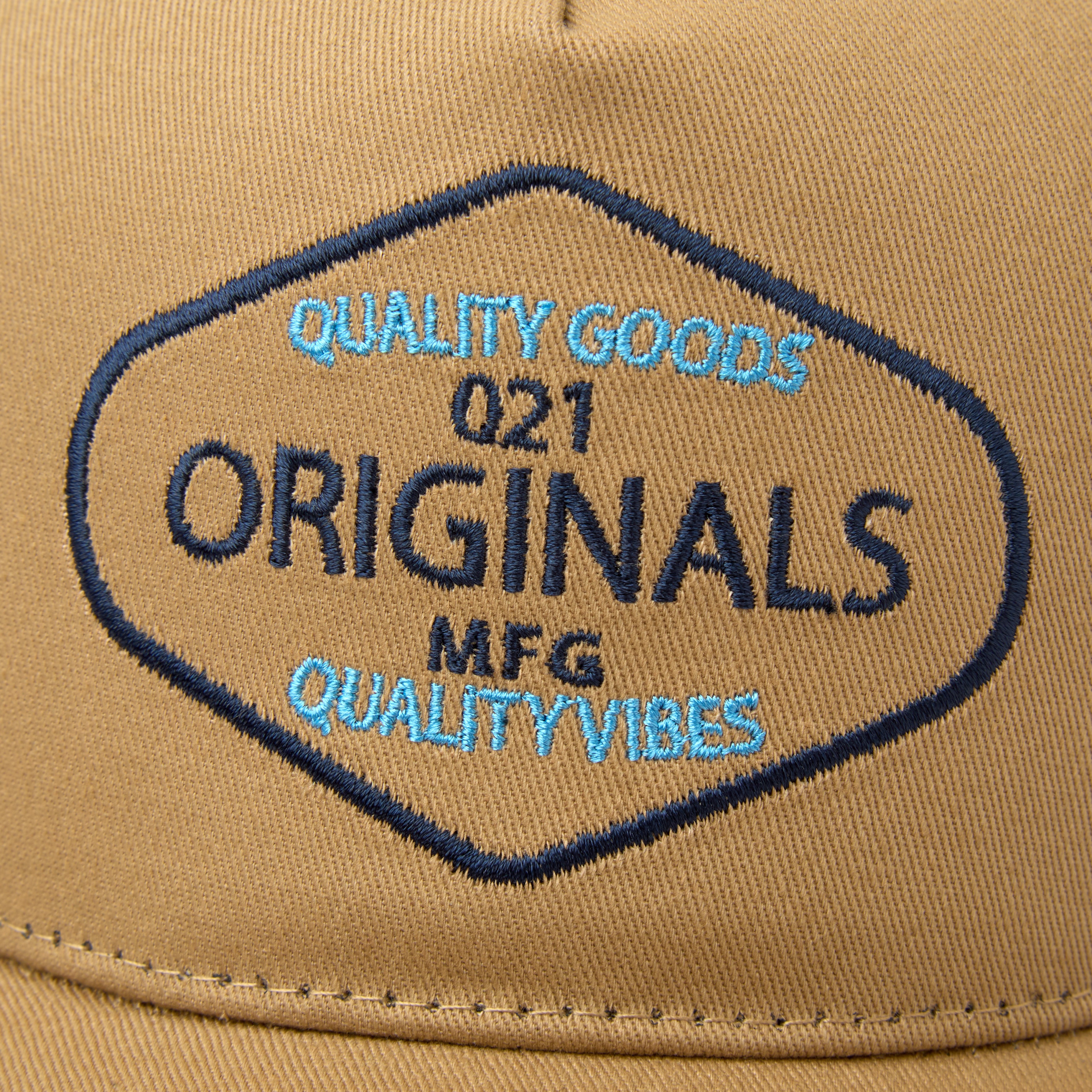 ODD DIAMOND SNAPBACK HAT - TAN