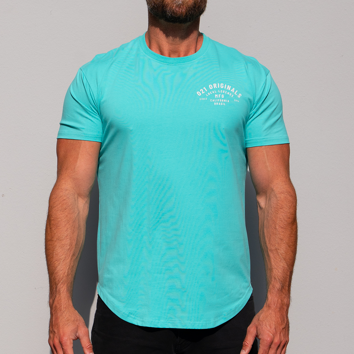 MFG DROP-CUT T-SHIRT - TEAL