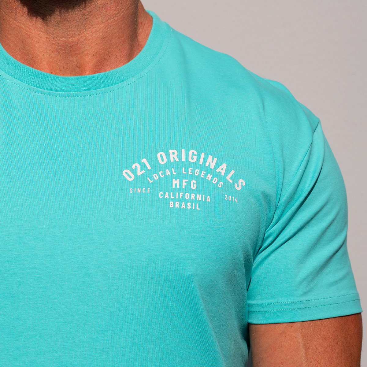 MFG DROP-CUT T-SHIRT - TEAL