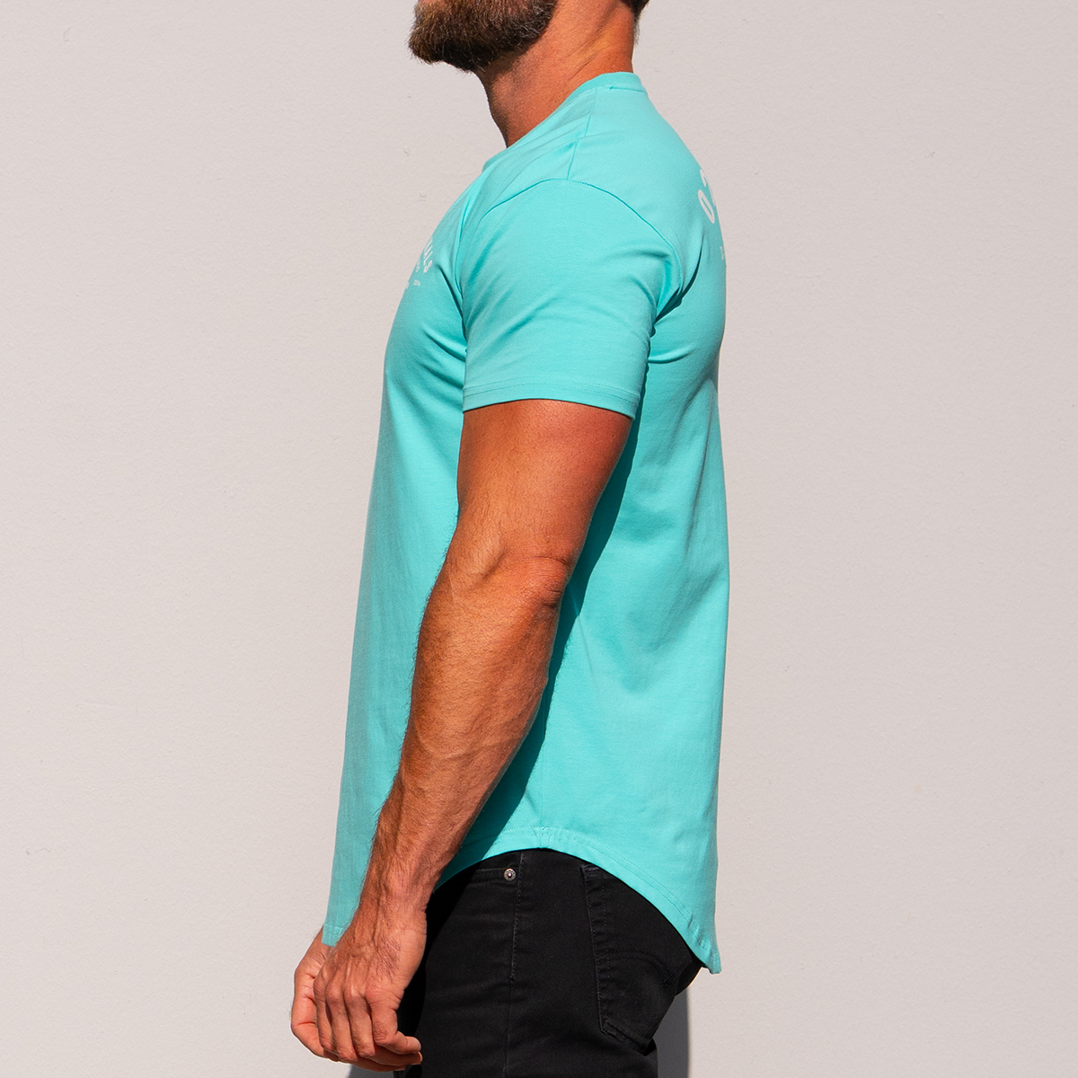 MFG DROP-CUT T-SHIRT - TEAL