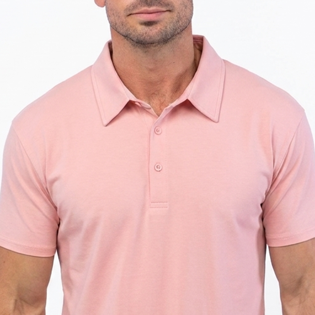 021 ESSENTIAL DROP-CUT POLO - DUSTY ROSE