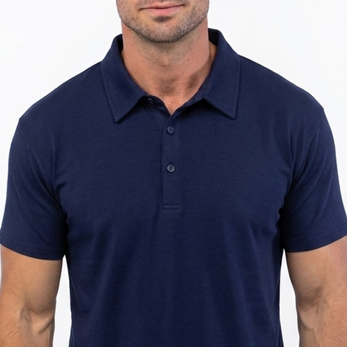021 ESSENTIAL DROP-CUT POLO - NAVY