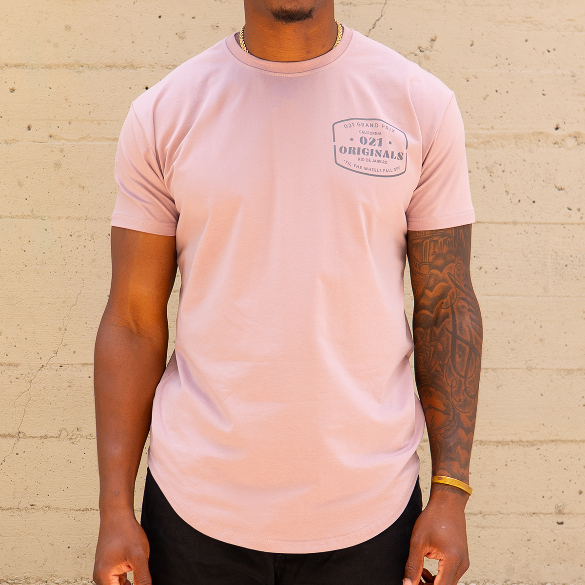 GRAND PRIX DROP-CUT T-SHIRT - DUSK