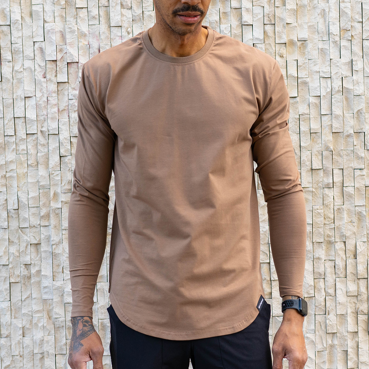 021 ESSENTIAL DROP-CUT LONG SLEEVE - ASH