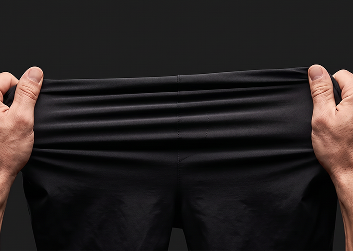 Shorts worn outside.