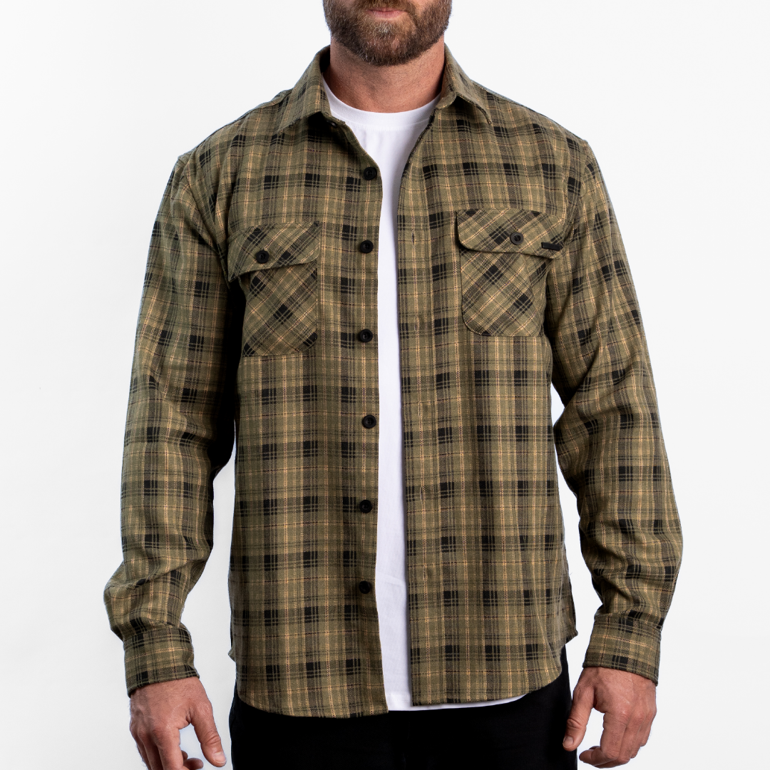 OUTSET FLANNEL - OLIVE