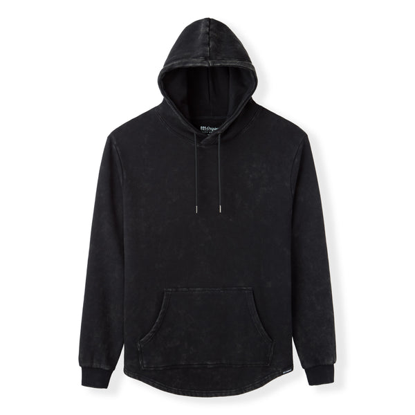 021 ESSENTIAL DROP-CUT HOODIE - ACID WASH
