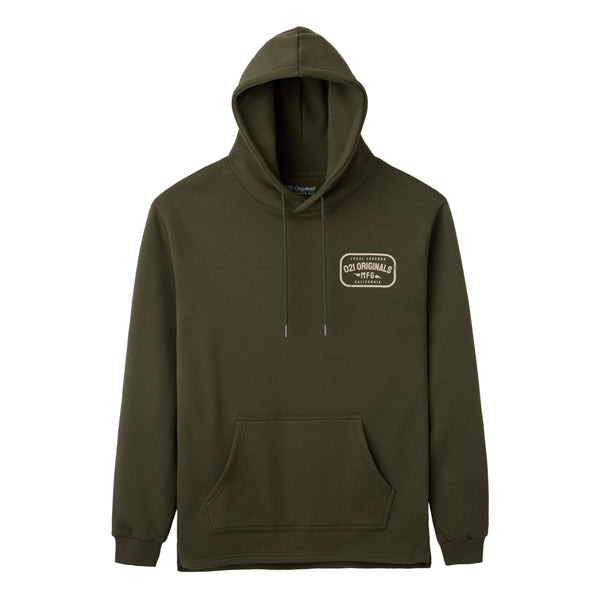 LOCAL MFG SPLIT-HEM HOODIE - OD GREEN