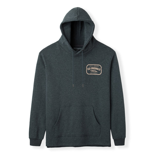LOCAL MFG SPLIT-HEM HOODIE - DARK HEATHER