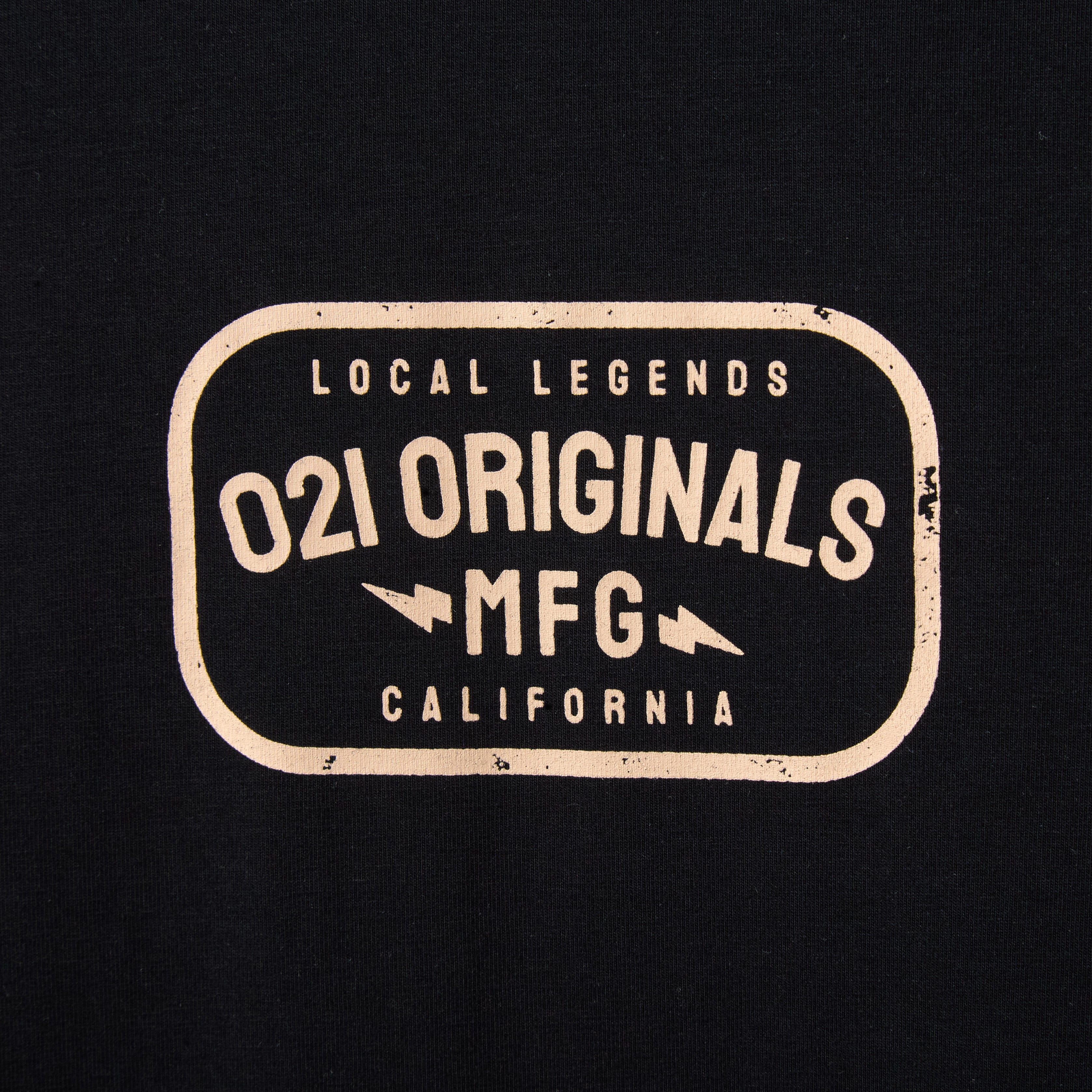LOCAL MFG DROP-CUT T-SHIRT - BLACK