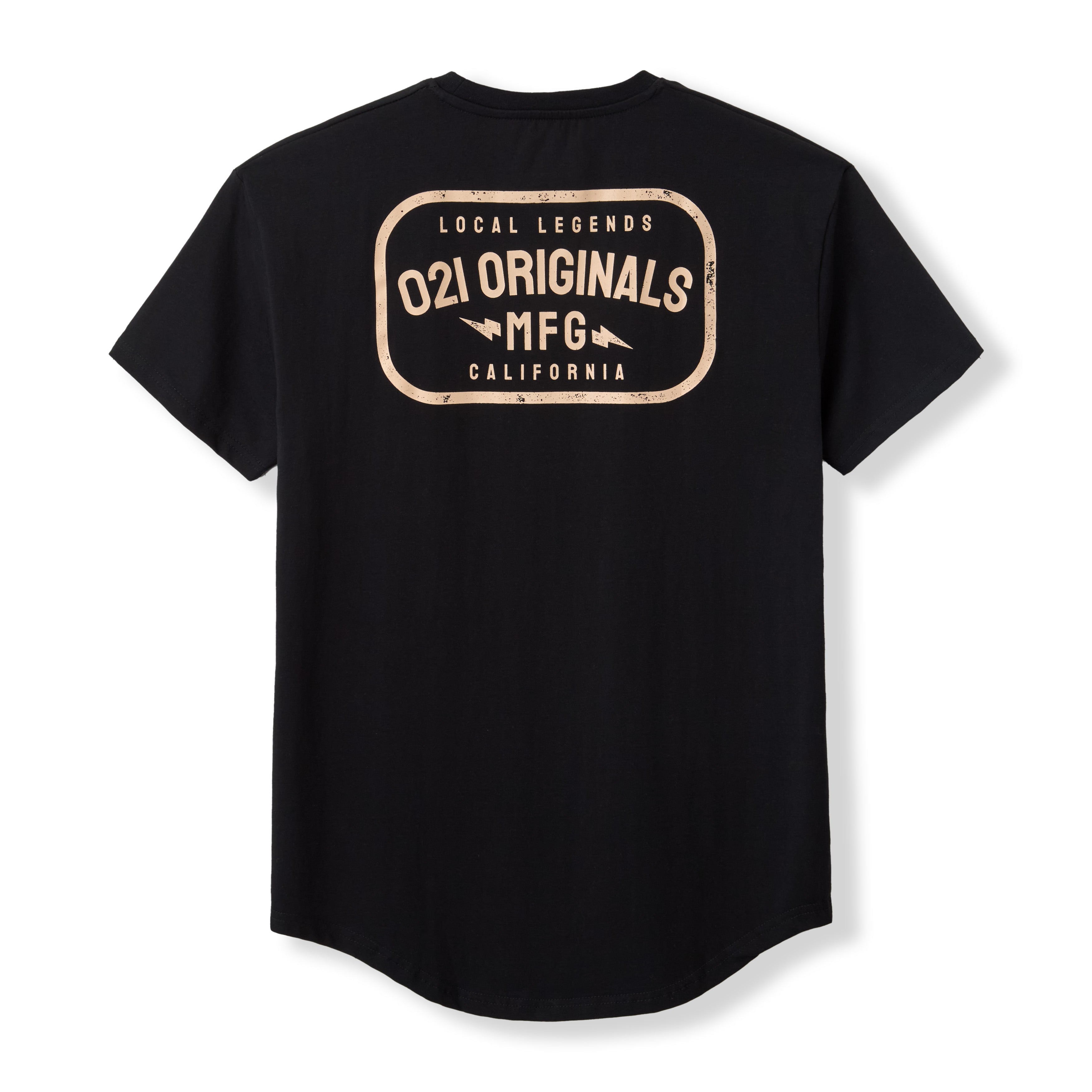 LOCAL MFG DROP-CUT T-SHIRT - BLACK