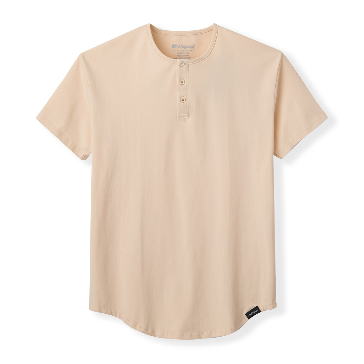 021 ESSENTIAL DROP-CUT HENLEY - SAND