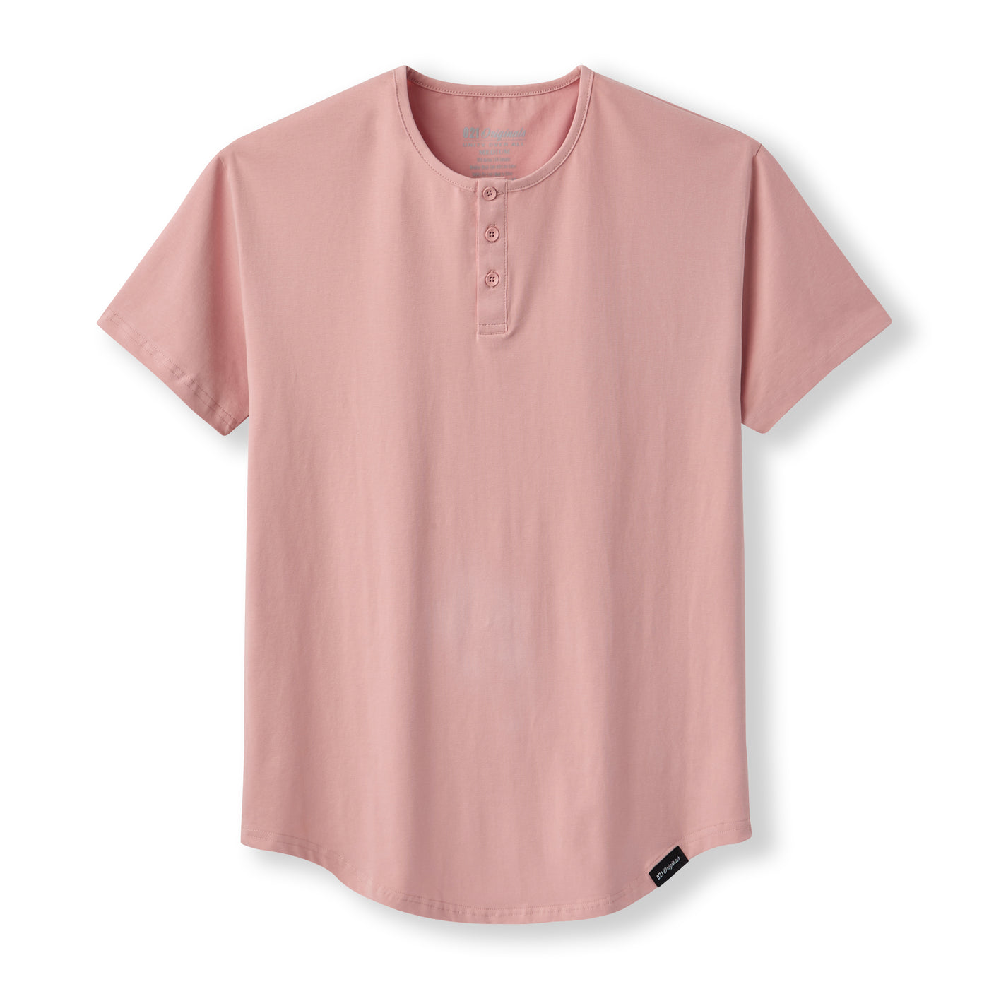 021 ESSENTIAL DROP-CUT HENLEY - DUSTY ROSE