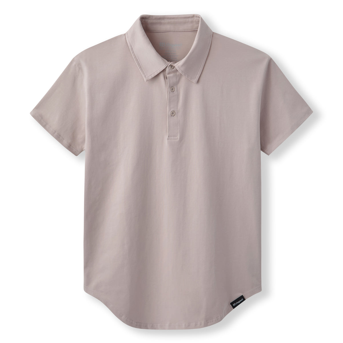 021 ESSENTIAL DROP-CUT POLO - CEMENT