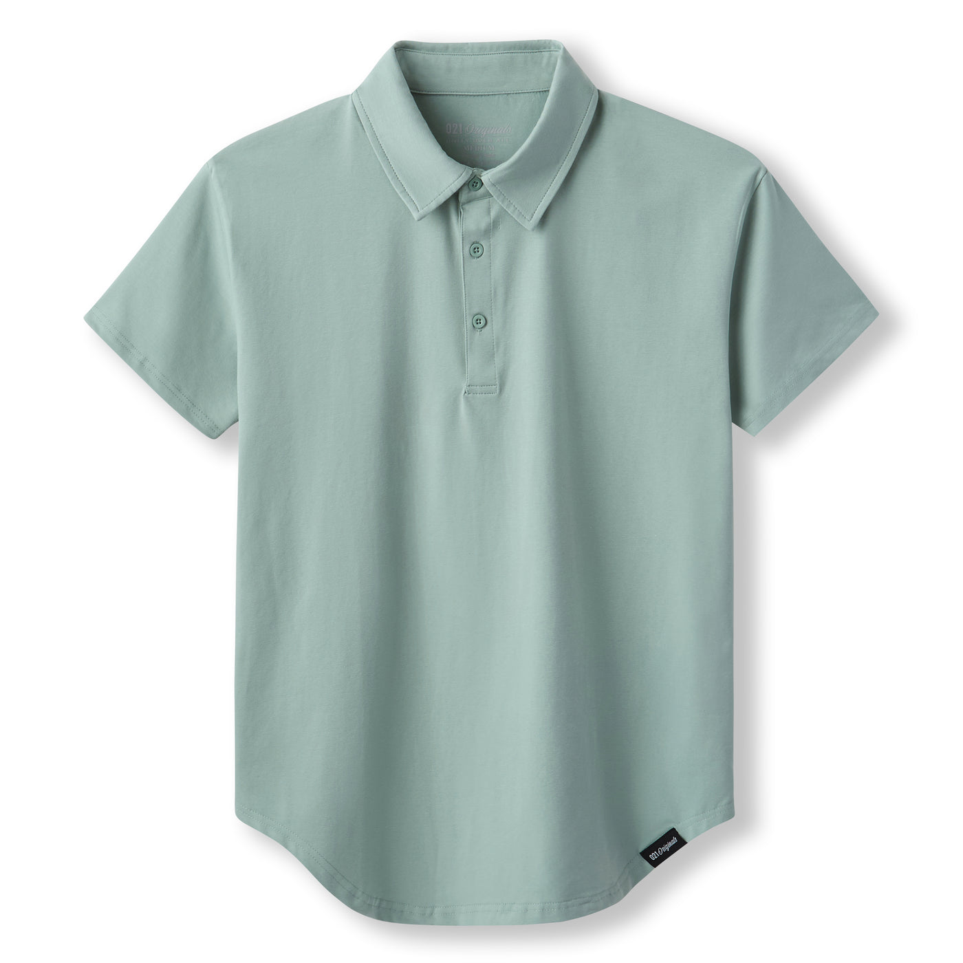 021 ESSENTIAL DROP-CUT POLO - SEA FOAM