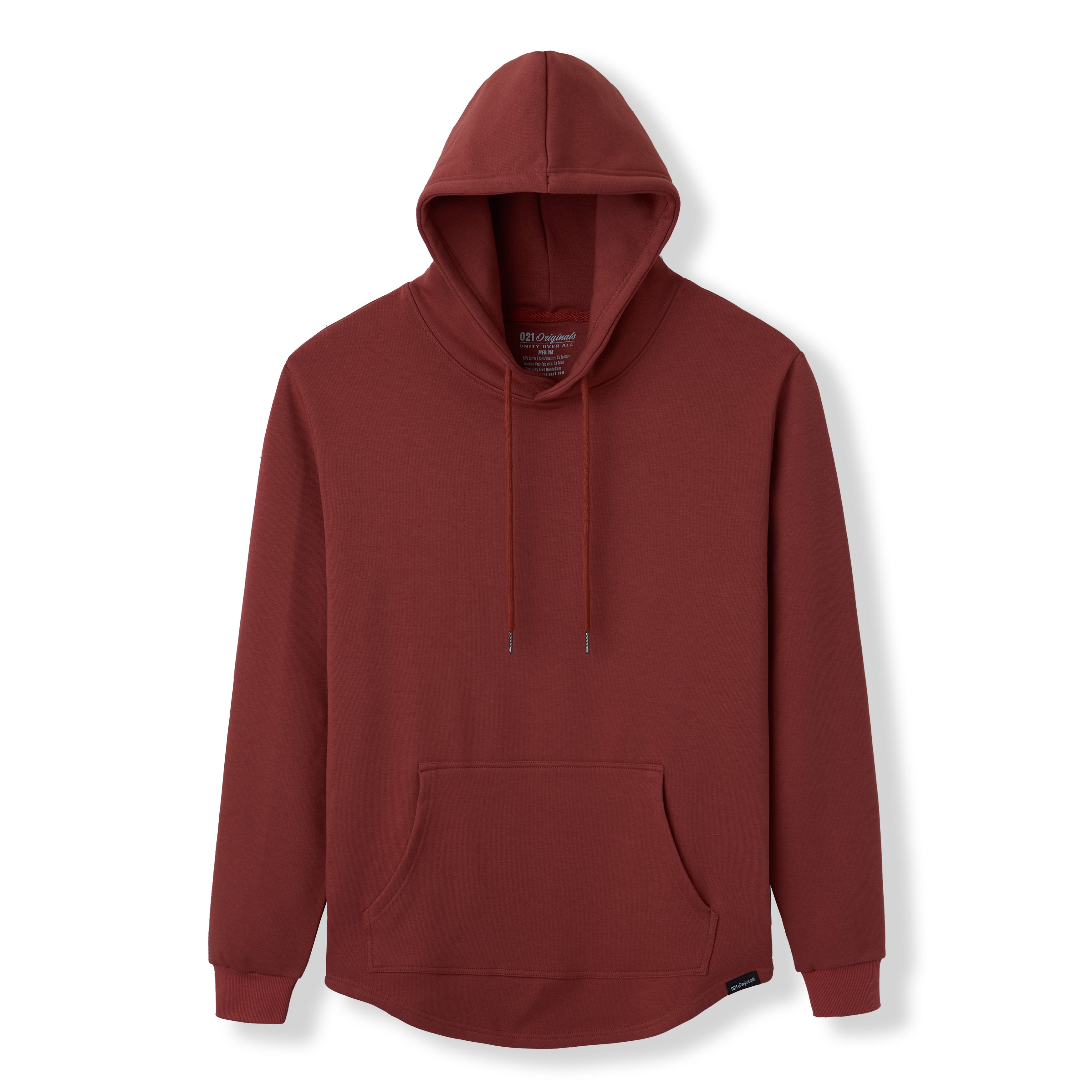 Miei T　0913 Essential Drop-Cut Hoodie Rust - Buttery Soft Athletic