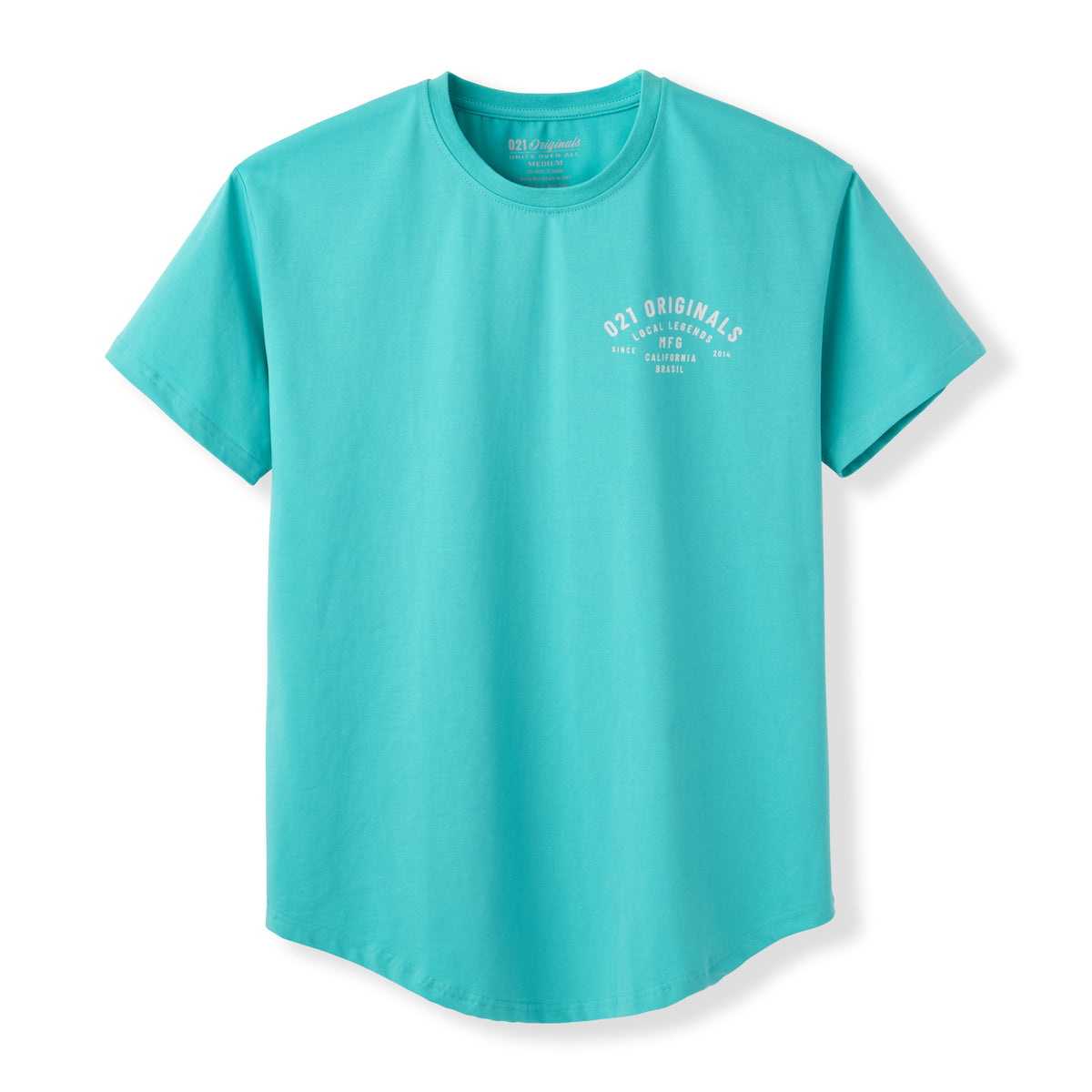 MFG DROP-CUT T-SHIRT - TEAL
