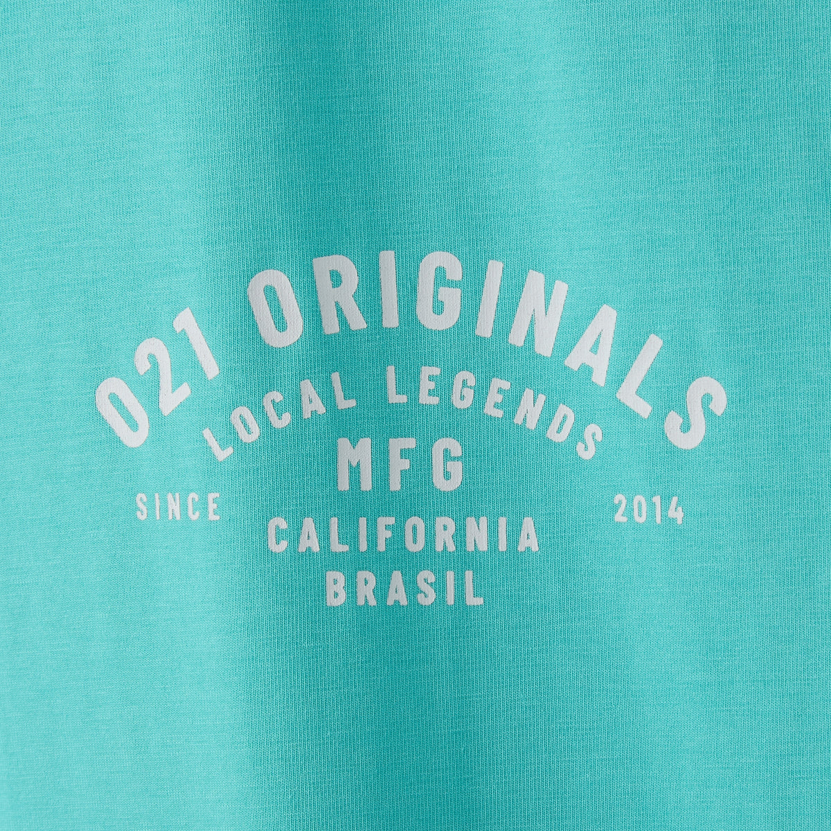 MFG DROP-CUT T-SHIRT - TEAL