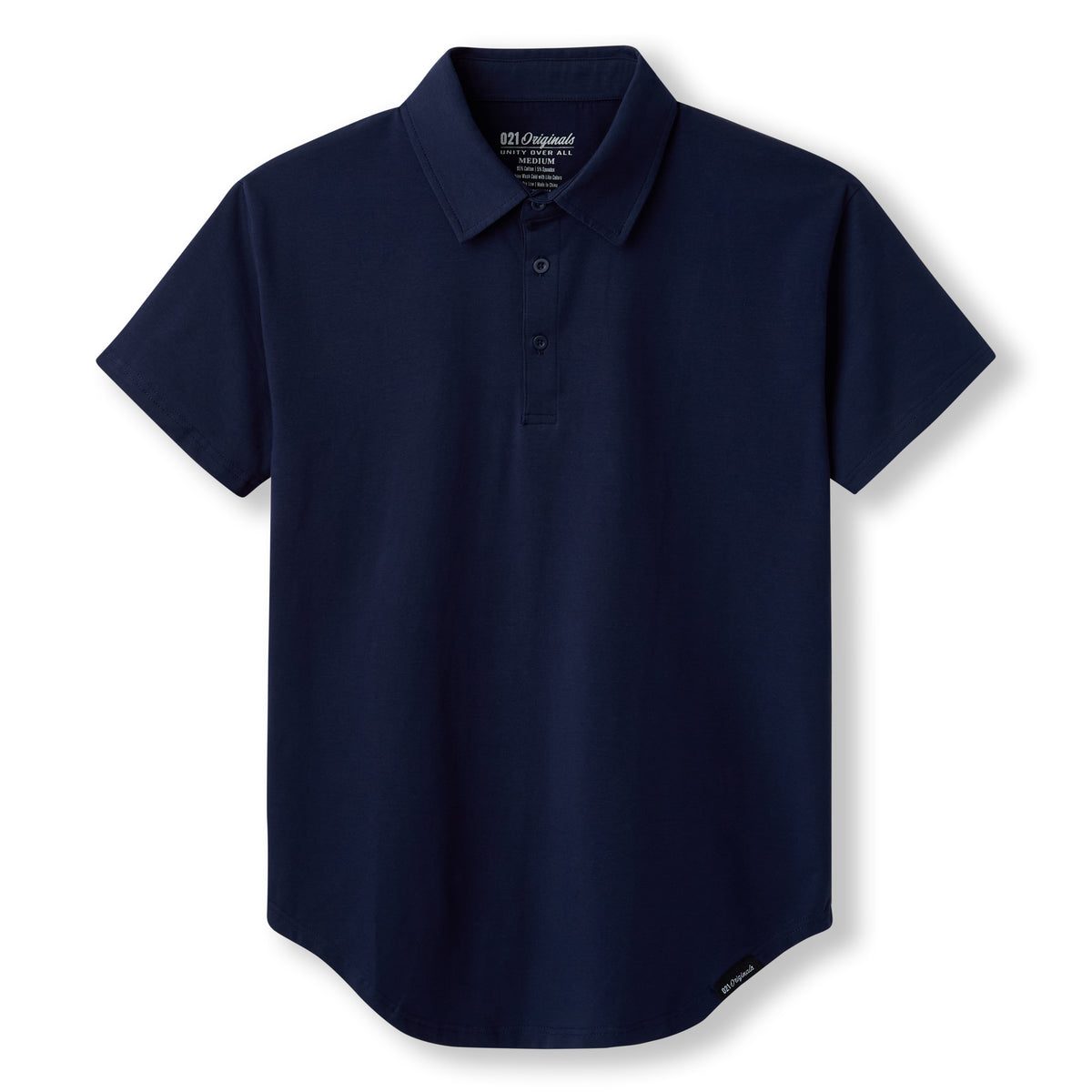 021 ESSENTIAL DROP-CUT POLO - NAVY