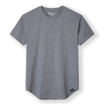 021 ESSENTIAL DROP-CUT T-SHIRT - HEATHER GREY