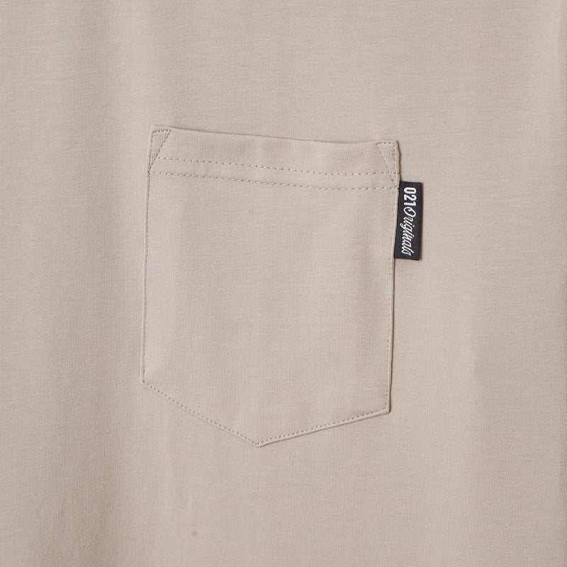 Casual Pocket Tee Cement