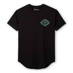 QUALITY VIBES DROP-CUT T-SHIRT - BLACK