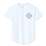 TRIFECTA DROP-CUT T-SHIRT - WHITE