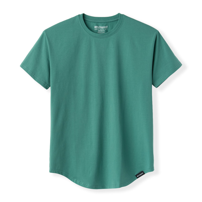 021 ESSENTIAL DROP-CUT T-SHIRT - SEA GREEN