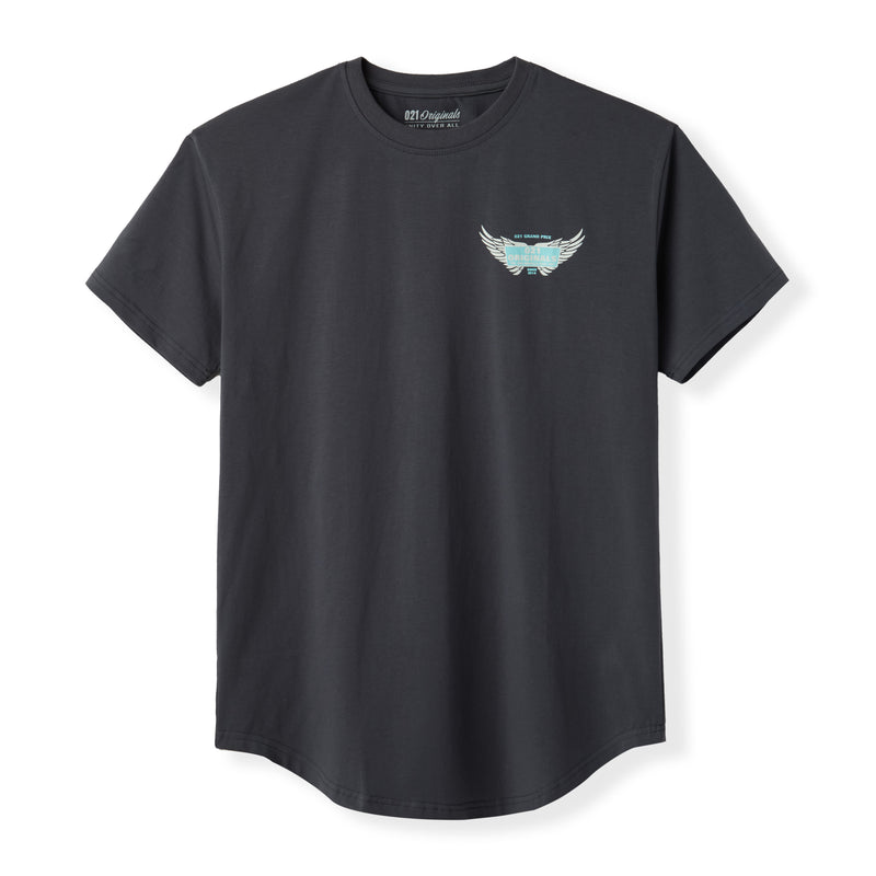 MOTORHEAD DROP-CUT T-SHIRT - CHARCOAL