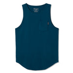 021 ESSENTIAL DROP-CUT TANK - DEEP BLUE