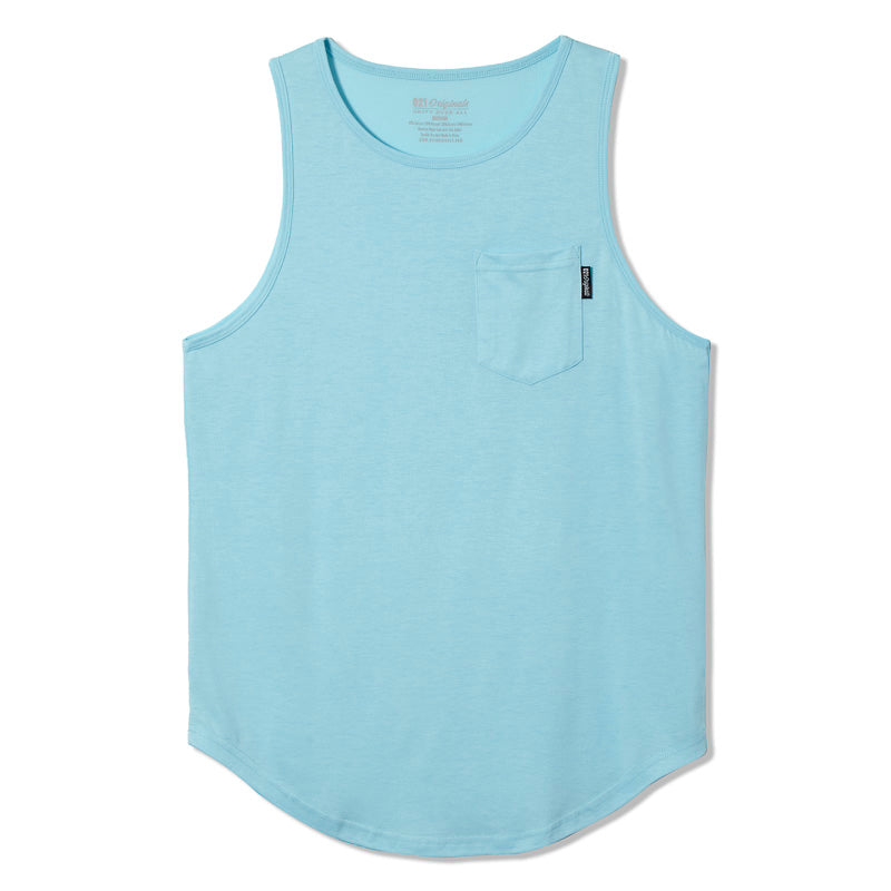 021 ESSENTIAL DROP-CUT TANK - POWDER BLUE