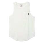 021 ESSENTIAL DROP-CUT TANK - WHITE