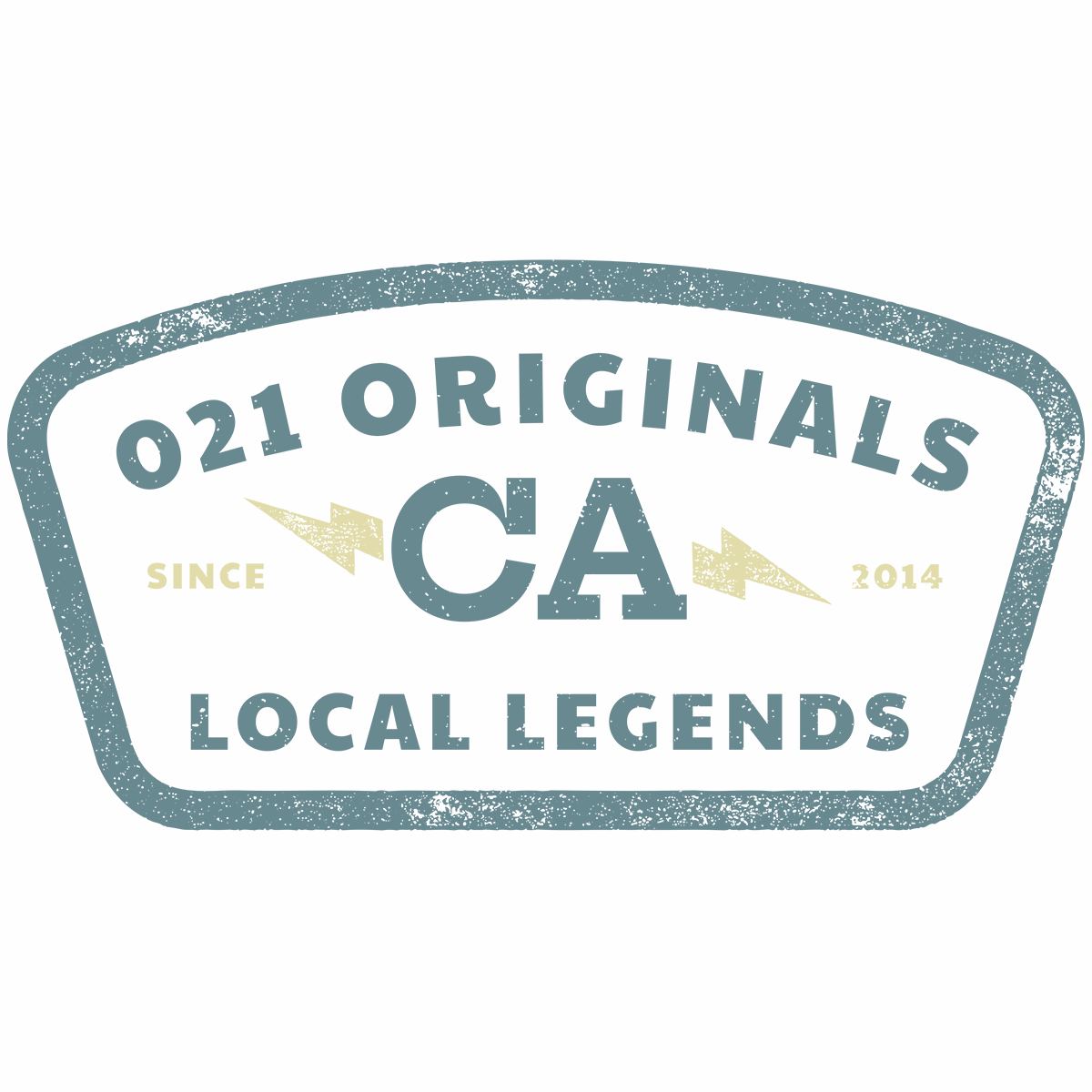 CA LEGENDS DROP-CUT T-SHIRT - WHITE