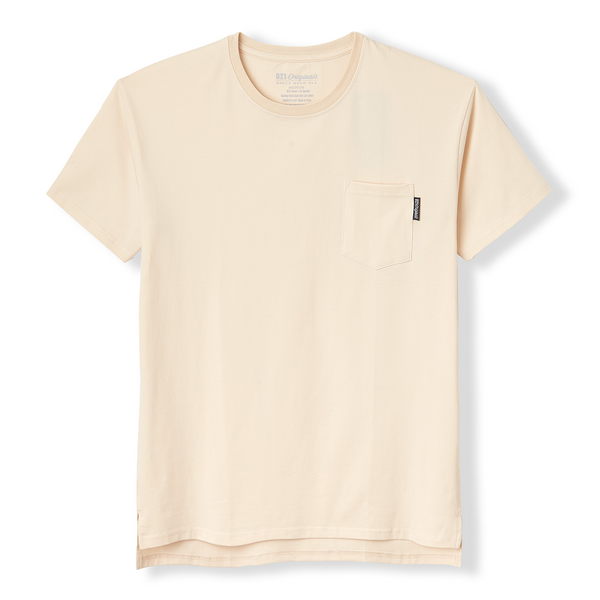Sand Color Pocket Tee