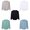 021 ESSENTIAL DROP-CUT LONG SLEEVE HENLEY - BUNDLE